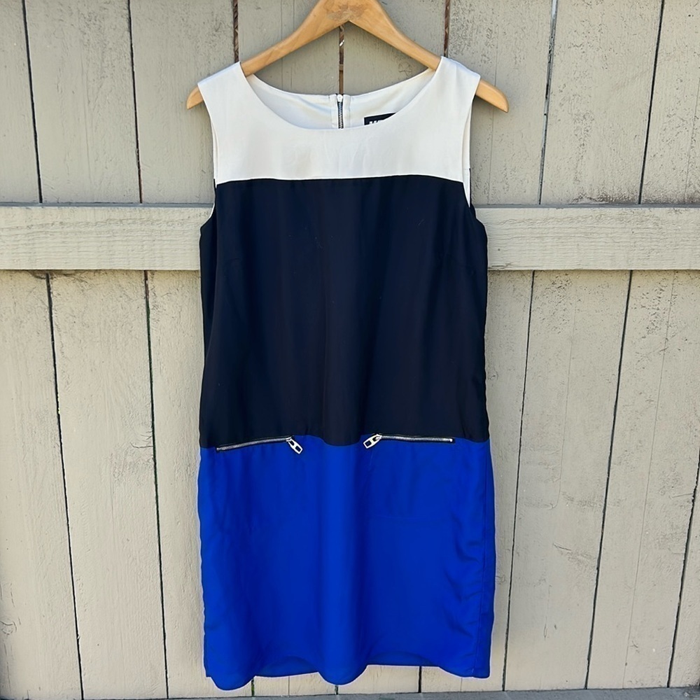 Miss Sixty M60 Vintage Y2K Dress Mod Color Block Size 10